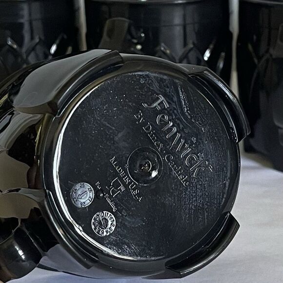 Set Of 6 Fenwick By Dinex Carlisle Black Insulated Coffee Mug Cups 8 Ounces - Picture 4 of 4